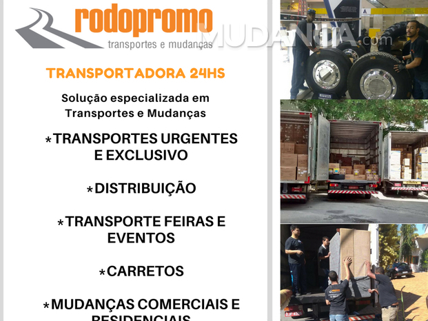 Transportadora 24hs, transportes urgentes e mudanças