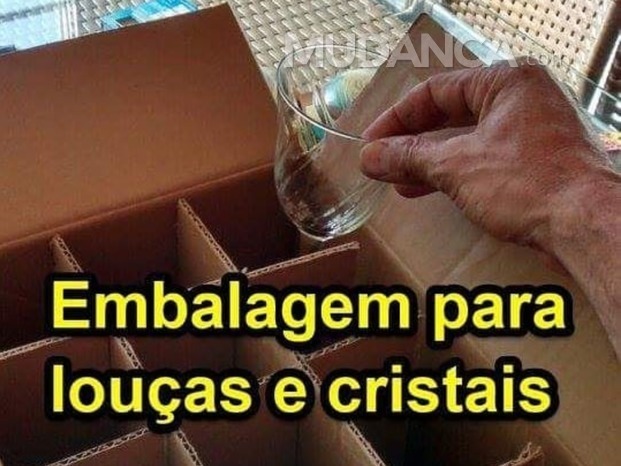 Fornecemos Embalagens especiais para cada item da mudança.